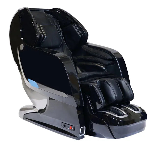 Kyota Yosei M868 4D massage chair in black with SL-Track rollers, calf kneading massage, full body air compression, and zero gravity recline