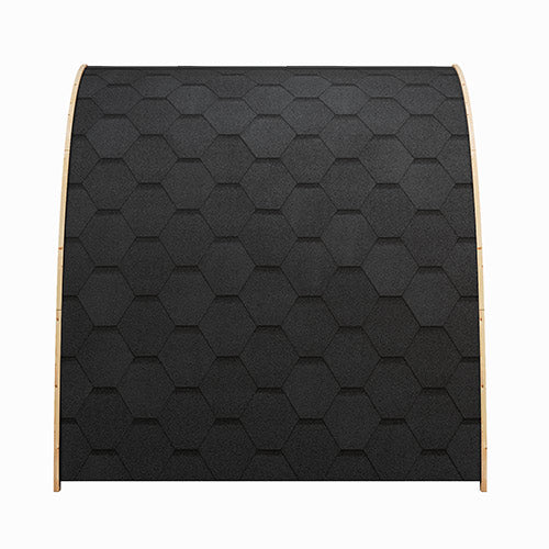 SaunaLife Model G3 – Garden-Series 6-Person Outdoor Home Sauna Kit with Thermo-Spruce & Arched Roof